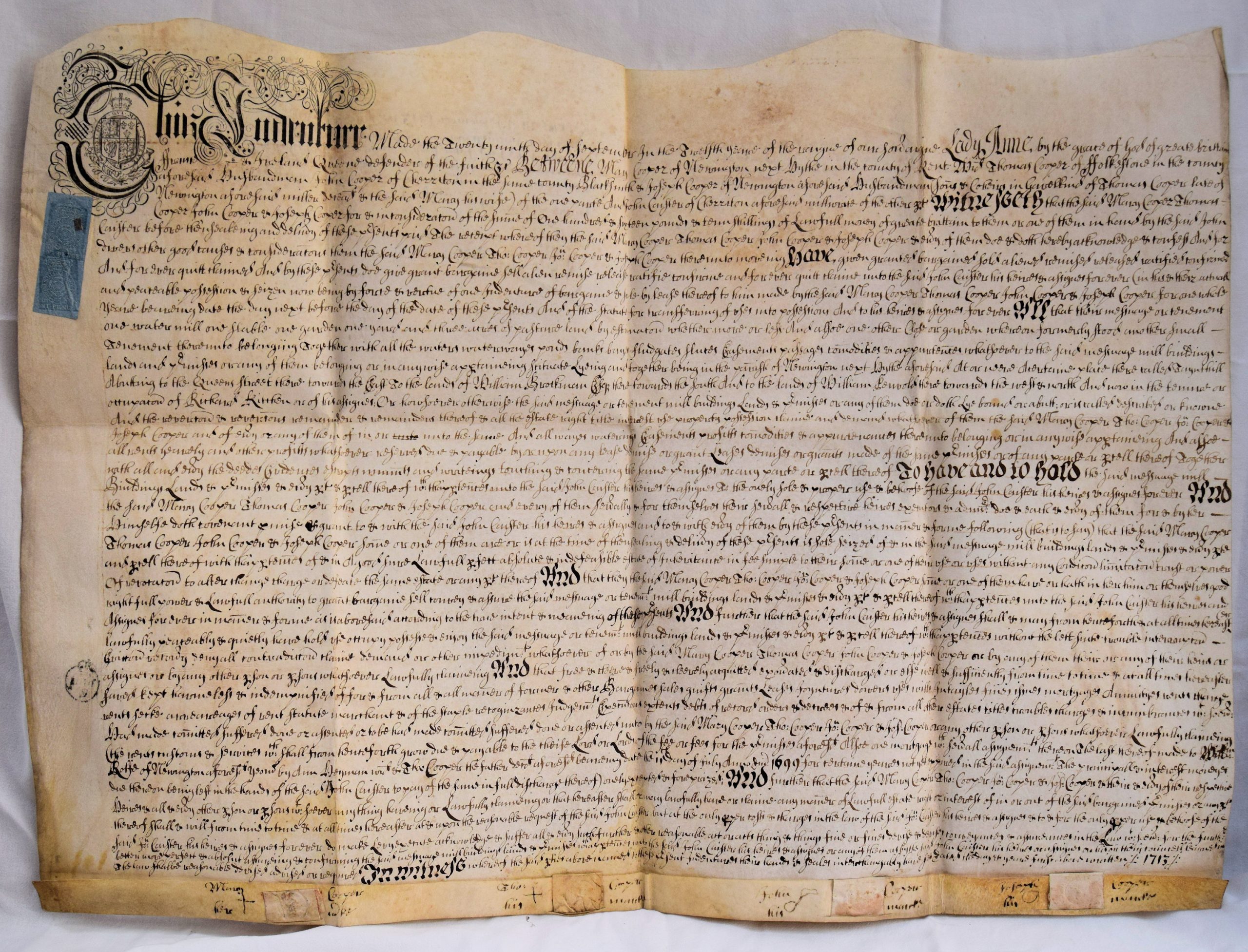 INDENTURES 1643 TO 1713. - Image 3